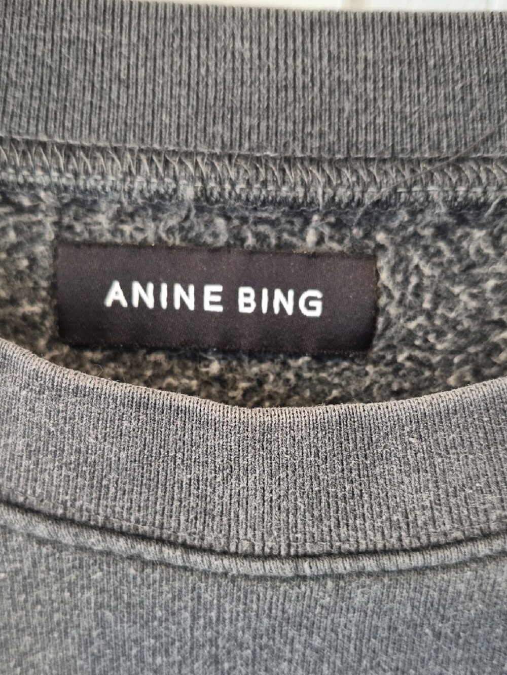Anine Bing Tiger Graphic Sweatshirt | Charcoal | Edgy Classic - Picture 3 of 6